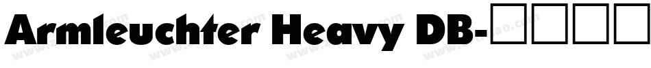 Armleuchter Heavy DB字体转换